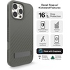 image:imageZAGG Denali Snap Case with Kickstand for iPhone 17e 16e 1514 1316ft Drop Protection Magnetic GrapheneInfused Wireless Charging Compatible Rugged DualLayer Design BlackThyme Green