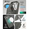 image:imageZAGG Denali Snap Case with Kickstand for iPhone 17e 16e 1514 1316ft Drop Protection Magnetic GrapheneInfused Wireless Charging Compatible Rugged DualLayer Design BlackThyme Green