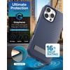 image:imageZAGG Denali Snap Case with Kickstand for iPhone 17e 16e 1514 1316ft Drop Protection Magnetic GrapheneInfused Wireless Charging Compatible Rugged DualLayer Design BlackNavy Blue