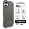 image:imageZAGG Denali Snap Case with Kickstand for iPhone 17e 16e 1514 1316ft Drop Protection Magnetic GrapheneInfused Wireless Charging Compatible Rugged DualLayer Design BlackThyme Green