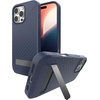 image:imageZAGG Denali Snap Case with Kickstand for iPhone 17e 16e 1514 1316ft Drop Protection Magnetic GrapheneInfused Wireless Charging Compatible Rugged DualLayer Design BlackNavy Blue
