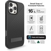 image:imageZAGG Denali Snap Case with Kickstand for iPhone 17e 16e 1514 1316ft Drop Protection Magnetic GrapheneInfused Wireless Charging Compatible Rugged DualLayer Design BlackBlack