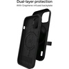 image:imageZAGG Denali Snap Case with Kickstand for iPhone 17e 16e 1514 1316ft Drop Protection Magnetic GrapheneInfused Wireless Charging Compatible Rugged DualLayer Design BlackBlack