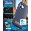 image:imageZAGG Denali Snap Case with Kickstand for iPhone 17e 16e 1514 1316ft Drop Protection Magnetic GrapheneInfused Wireless Charging Compatible Rugged DualLayer Design BlackNavy Blue