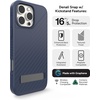 image:imageZAGG Denali Snap Case with Kickstand for iPhone 17e 16e 1514 1316ft Drop Protection Magnetic GrapheneInfused Wireless Charging Compatible Rugged DualLayer Design BlackNavy Blue