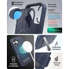 image:imageZAGG Denali Snap Case with Kickstand for iPhone 17e 16e 1514 1316ft Drop Protection Magnetic GrapheneInfused Wireless Charging Compatible Rugged DualLayer Design BlackNavy Blue