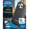 image:imageZAGG Denali Snap Case with Kickstand for iPhone 17e 16e 1514 1316ft Drop Protection Magnetic GrapheneInfused Wireless Charging Compatible Rugged DualLayer Design BlackBlack