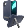 image:imageZAGG Denali Snap Case with Kickstand for iPhone 17e 16e 1514 1316ft Drop Protection Magnetic GrapheneInfused Wireless Charging Compatible Rugged DualLayer Design BlackNavy Blue