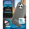 image:imageZAGG Denali Snap Case with Kickstand for iPhone 17e 16e 1514 1316ft Drop Protection Magnetic GrapheneInfused Wireless Charging Compatible Rugged DualLayer Design BlackThyme Green