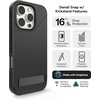 image:imageZAGG Denali Snap Case with Kickstand for iPhone 17e 16e 1514 1316ft Drop Protection Magnetic GrapheneInfused Wireless Charging Compatible Rugged DualLayer Design BlackBlack