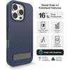 image:imageZAGG Denali Snap Case with Kickstand for iPhone 17e 16e 1514 1316ft Drop Protection Magnetic GrapheneInfused Wireless Charging Compatible Rugged DualLayer Design BlackNavy Blue