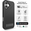 image:imageZAGG Denali Snap Case with Kickstand for iPhone 17e 16e 1514 1316ft Drop Protection Magnetic GrapheneInfused Wireless Charging Compatible Rugged DualLayer Design BlackBlack