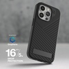 image:imageZAGG Denali Snap iPhone 151413 Case  Drop Protection 16ft5m Dual Layer Textured Cell Phone Case NoSlip Design MagSafe Phone Case Rust BrownBlack
