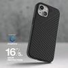 image:imageZAGG Denali Snap iPhone 151413 Case  Drop Protection 16ft5m Dual Layer Textured Cell Phone Case NoSlip Design MagSafe Phone Case Rust BrownBlack