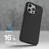 image:imageZAGG Denali Snap iPhone 151413 Case  Drop Protection 16ft5m Dual Layer Textured Cell Phone Case NoSlip Design MagSafe Phone Case Rust BrownNavy Blue