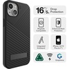 image:imageZAGG Denali Snap iPhone 151413 Case  Drop Protection 16ft5m Dual Layer Textured Cell Phone Case NoSlip Design MagSafe Phone Case Rust BrownNavy Blue