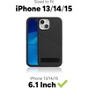 image:imageZAGG Denali Snap iPhone 151413 Case  Drop Protection 16ft5m Dual Layer Textured Cell Phone Case NoSlip Design MagSafe Phone Case Rust BrownNavy Blue