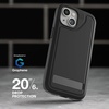 image:imageZAGG Everest Snap iPhone 151413 Case with Kickstand  Drop Protection 20ft6m TripleLayer Textured Cell Phone Case NoSlip Design MagSafe Phone Case BlackSand Gray