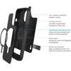 image:imageZAGG Everest Snap iPhone 151413 Case with Kickstand  Drop Protection 20ft6m TripleLayer Textured Cell Phone Case NoSlip Design MagSafe Phone Case BlackBlack