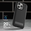 image:imageZAGG Everest Snap iPhone 151413 Case with Kickstand  Drop Protection 20ft6m TripleLayer Textured Cell Phone Case NoSlip Design MagSafe Phone Case BlackSand Gray