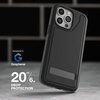 image:imageZAGG Everest Snap iPhone 151413 Case with Kickstand  Drop Protection 20ft6m TripleLayer Textured Cell Phone Case NoSlip Design MagSafe Phone Case BlackBlack