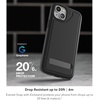 image:imageZAGG Everest Snap iPhone 151413 Case with Kickstand  Drop Protection 20ft6m TripleLayer Textured Cell Phone Case NoSlip Design MagSafe Phone Case BlackSand Gray