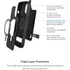 image:imageZAGG Everest Snap iPhone 151413 Case with Kickstand  Drop Protection 20ft6m TripleLayer Textured Cell Phone Case NoSlip Design MagSafe Phone Case BlackMarine Blue