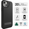 image:imageZAGG Everest Snap iPhone 151413 Case with Kickstand  Drop Protection 20ft6m TripleLayer Textured Cell Phone Case NoSlip Design MagSafe Phone Case BlackSand Gray
