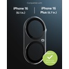 image:imageZAGG Glass Elite AntiGlare Camera Lens Protector for iPhone 16 Plus  16  AntiReflective Glass 5X Stronger SmudgeFree EcoFriendly Easy InstallationiPhone 16 16 Plus