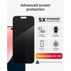 image:imageZAGG Glass Elite Privacy iPhone 15 Plus Screen Protector  5X Stronger with Reinforced Edges 2Way Privacy Filter Scratch amp SmudgeResistant Surface InvisibleShield Easy to InstalliPhone 15 Pro