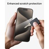 image:imageZAGG Glass Elite Privacy iPhone 15 Plus Screen Protector  5X Stronger with Reinforced Edges 2Way Privacy Filter Scratch amp SmudgeResistant Surface InvisibleShield Easy to InstalliPhone 15 Pro