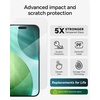 image:imageZAGG Glass Elite Privacy iPhone 15 Plus Screen Protector  5X Stronger with Reinforced Edges 2Way Privacy Filter Scratch amp SmudgeResistant Surface InvisibleShield Easy to InstalliPhone Air