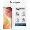 image:imageZAGG Glass Screen Protector for iPhone 15 Plus  3X Stronger with Reinforced Edges Scratch amp SmudgeResistant Surface InvisibleShield Easy to InstalliPhone 17 Pro Max