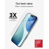 image:imageZAGG Glass Screen Protector for iPhone 15 Plus  3X Stronger with Reinforced Edges Scratch amp SmudgeResistant Surface InvisibleShield Easy to InstalliPhone 17 Pro