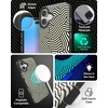 image:imageZAGG London Snap Case for iPhone 16 Plus  Embroidered Doodle Fabric Design MagSafe Compatible 13ft Drop Protection with Graphene Slim amp Lightweight Wireless Charging Compatible BlueGlow In The Dark Maze
