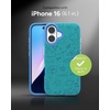 image:imageZAGG London Snap Case for iPhone 16 Plus  Embroidered Doodle Fabric Design MagSafe Compatible 13ft Drop Protection with Graphene Slim amp Lightweight Wireless Charging Compatible BlueBlue Doodle