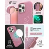 image:imageZAGG London Snap Case for iPhone 16 Plus  Embroidered Doodle Fabric Design MagSafe Compatible 13ft Drop Protection with Graphene Slim amp Lightweight Wireless Charging Compatible BluePink Love