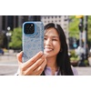image:imageZAGG London Snap Case for iPhone 16 Plus  Embroidered Doodle Fabric Design MagSafe Compatible 13ft Drop Protection with Graphene Slim amp Lightweight Wireless Charging Compatible BlueBlue Doodle