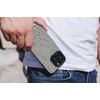 image:imageZAGG London Snap Case for iPhone 16 Plus  Embroidered Doodle Fabric Design MagSafe Compatible 13ft Drop Protection with Graphene Slim amp Lightweight Wireless Charging Compatible BlueGlow In The Dark Maze