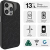 image:imageZAGG London Snap iPhone 151413 Case  Protective Cell Phone Case Drop Protection 13ft4m Durable Graphene MagSafe Phone Case Slim and Lightweight Black GeoGray Geo