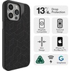 image:imageZAGG London Snap iPhone 151413 Case  Protective Cell Phone Case Drop Protection 13ft4m Durable Graphene MagSafe Phone Case Slim and Lightweight Black GeoGray Geo