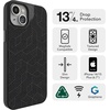 image:imageZAGG London Snap iPhone 151413 Case  Protective Cell Phone Case Drop Protection 13ft4m Durable Graphene MagSafe Phone Case Slim and Lightweight Black GeoNavy Blue