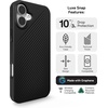 image:imageZAGG Luxe Snap Case for iPhone 16 Plus  MagSafe Wireless Charging 10ft Drop Protection EcoFriendly Graphene Reinforced Ripple Design River BlueBlack