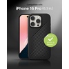 image:imageZAGG Luxe Snap Case for iPhone 16 Plus  MagSafe Wireless Charging 10ft Drop Protection EcoFriendly Graphene Reinforced Ripple Design River BlueBlack