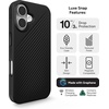 image:imageZAGG Luxe Snap Case for iPhone 16 Plus  MagSafe Wireless Charging 10ft Drop Protection EcoFriendly Graphene Reinforced Ripple Design River BlueBlack