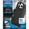 image:imageZAGG Luxe Snap Case for iPhone 16 Plus  MagSafe Wireless Charging 10ft Drop Protection EcoFriendly Graphene Reinforced Ripple Design River BlueBlack