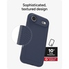 image:imageZAGG Luxe Snap Case for iPhone 16 Plus  MagSafe Wireless Charging 10ft Drop Protection EcoFriendly Graphene Reinforced Ripple Design River BlueBlue Navy
