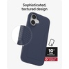 image:imageZAGG Luxe Snap Case for iPhone 16 Plus  MagSafe Wireless Charging 10ft Drop Protection EcoFriendly Graphene Reinforced Ripple Design River BlueBlue Navy