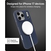 image:imageZAGG Luxe Snap Case for iPhone 16 Plus  MagSafe Wireless Charging 10ft Drop Protection EcoFriendly Graphene Reinforced Ripple Design River BlueBlue Navy