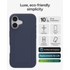image:imageZAGG Luxe Snap Case for iPhone 16 Plus  MagSafe Wireless Charging 10ft Drop Protection EcoFriendly Graphene Reinforced Ripple Design River BlueBlue Navy